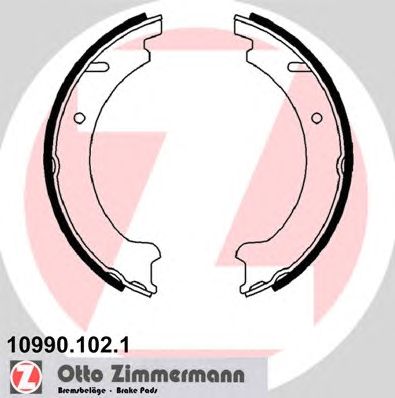 Тормозные колодки ручника ZIMMERMANN 10990.102.1