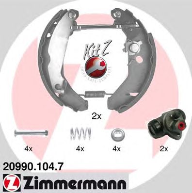 Тормозные колодки ZIMMERMANN 20990.104.7