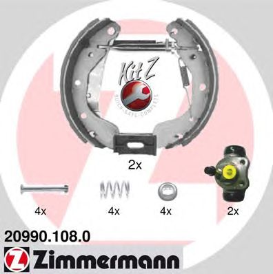 Гальмівні колодки ZIMMERMANN 20990.108.0