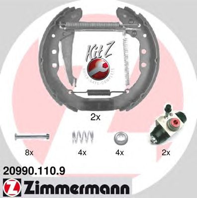 Тормозные колодки ZIMMERMANN 20990.110.9