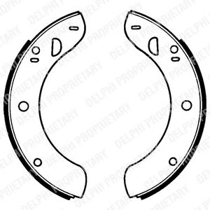 Тормозные колодки DELPHI LS1018