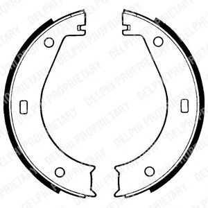 Тормозные колодки ручника DELPHI LS1573