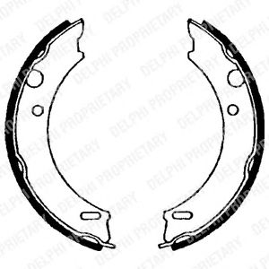 Тормозные колодки ручника DELPHI LS1657