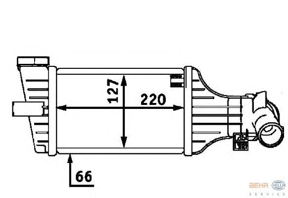 Интеркулер HELLA 8ML 376 723-411