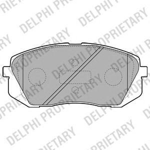 Гальмівні колодки DELPHI LP2050