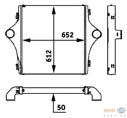 Интеркулер HELLA 8ML 376 724-201