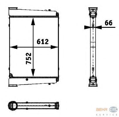 Интеркулер HELLA 8ML 376 724-351