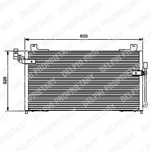 Радиатор кондиционера DELPHI TSP0225427