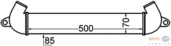 Интеркулер HELLA 8ML 376 776-291
