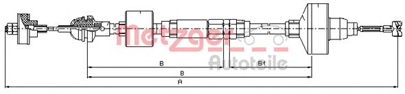 Трос сцепления METZGER 10.3139