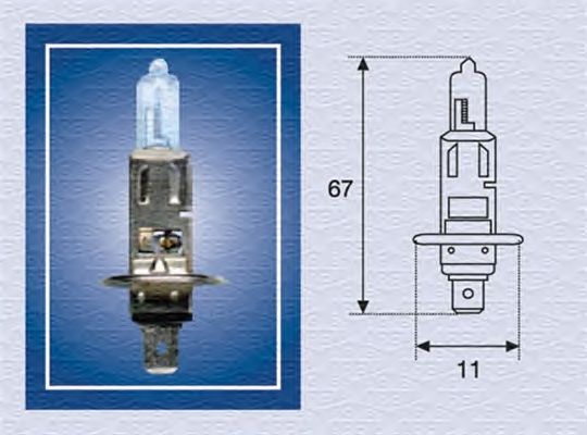 Лампа накаливания MAGNETI MARELLI 002551100000 (дальний свет, основная фара, противотуманная фара)
