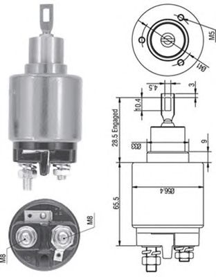 Втягивающее реле MAGNETI MARELLI 940113050128