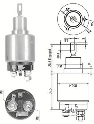 Втягивающее реле MAGNETI MARELLI 940113050270