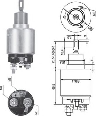 Втягивающее реле MAGNETI MARELLI 940113050271