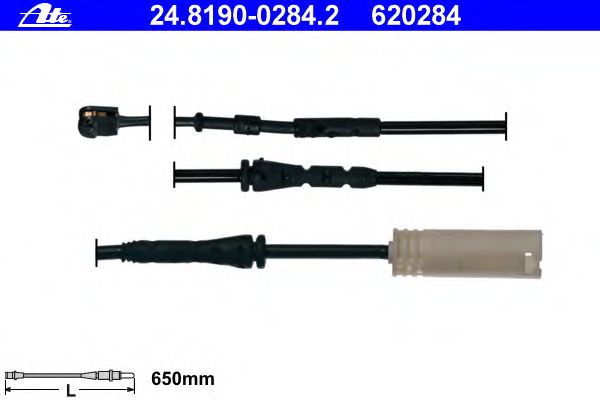 Датчик износа колодок ATE 24.8190-0284.2