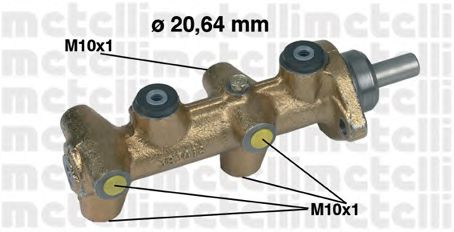 Головний гальмівний циліндр METELLI 05-0040
