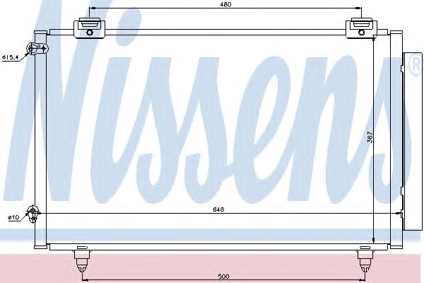 Радіатор кондиціонера NISSENS 94921