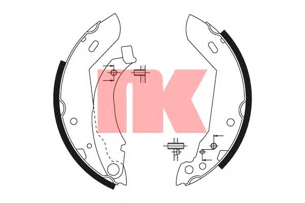 Тормозные колодки NK 2799389