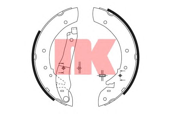 Тормозные колодки NK 2737390