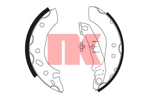 Тормозные колодки NK 2725535