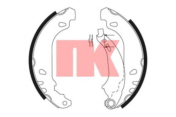 Тормозные колодки NK 2737636