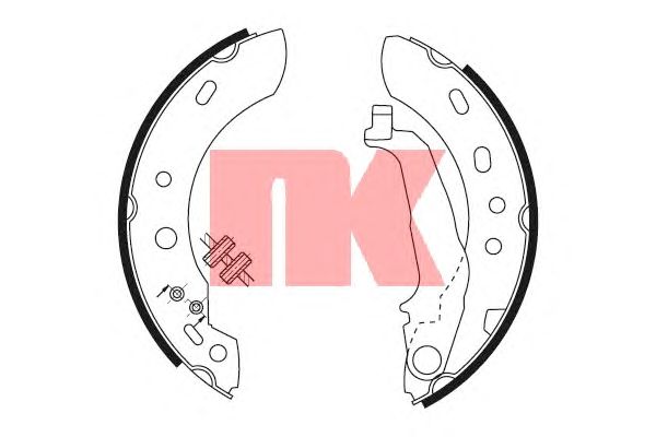 Тормозные колодки NK 2722687