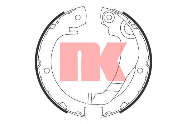 Тормозные колодки ручника NK 2745786