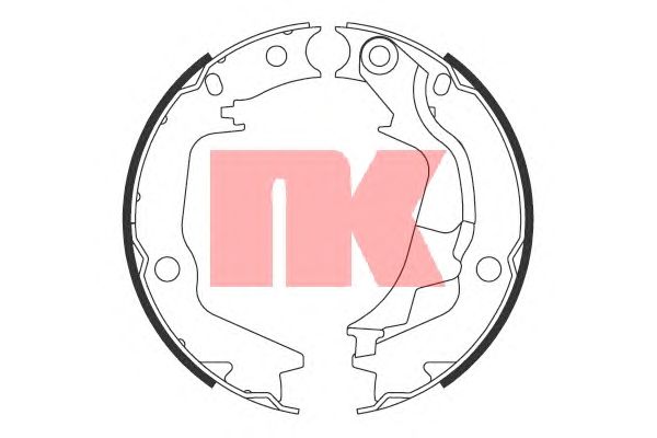 Тормозные колодки ручника NK 2734788