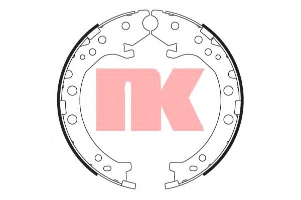Тормозные колодки ручника NK 2726803
