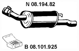 Глушитель EBERSPACHER 08.194.82