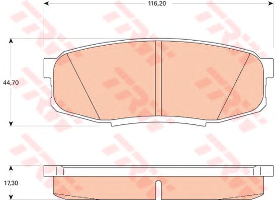 Гальмівні колодки TRW GDB3491