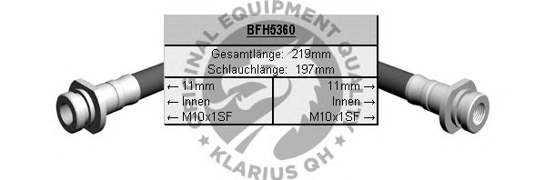 Тормозной шланг QH International BFH5360
