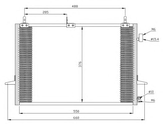 Радіатор кондиціонера NRF 35263