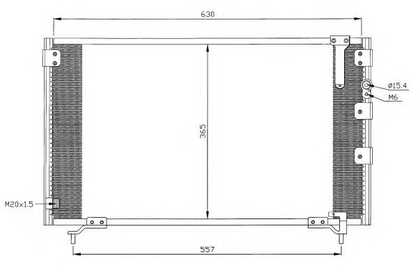 Радіатор кондиціонера NRF 35281