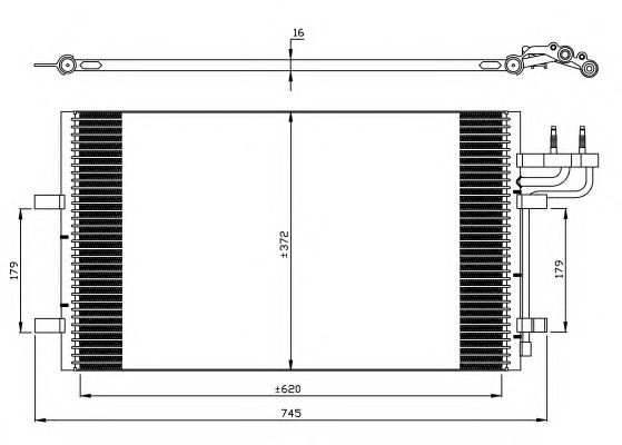 Радиатор кондиционера NRF 35551