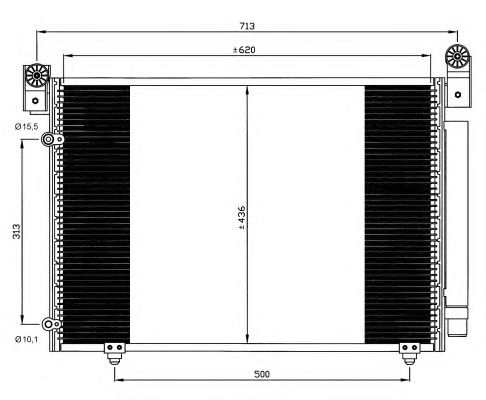 Радиатор кондиционера NRF 35612