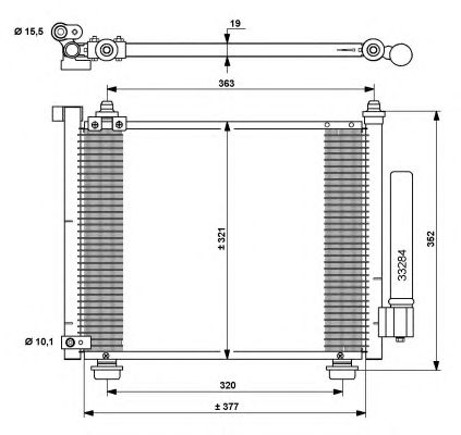 Радиатор кондиционера NRF 35764