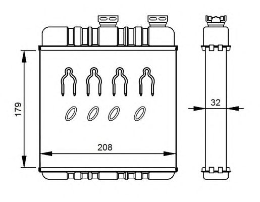 Радиатор отопителя NRF 54279