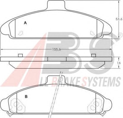Тормозные колодки A.B.S. 36792