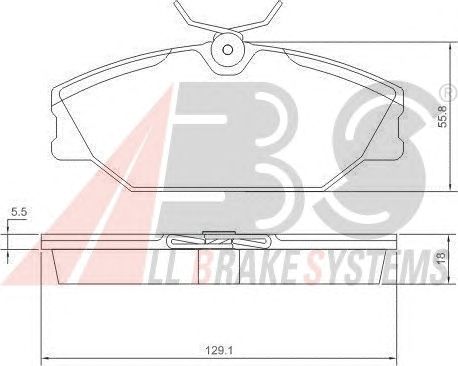 Тормозные колодки A.B.S. 37138