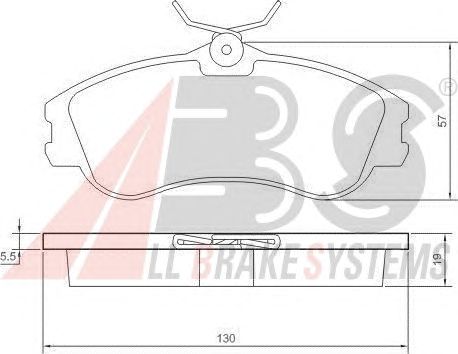 Гальмівні колодки A.B.S. 37152