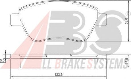 Тормозные колодки A.B.S. 37360