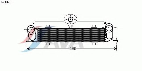 Интеркулер AVA QUALITY COOLING BW4378