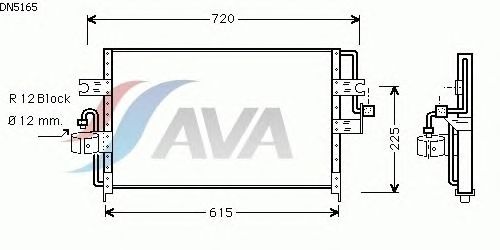 Радіатор кондиціонера AVA QUALITY COOLING DN5165