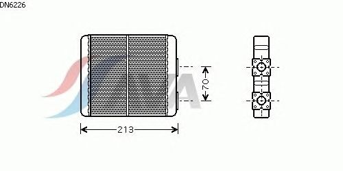 Радиатор отопителя AVA QUALITY COOLING DN6226
