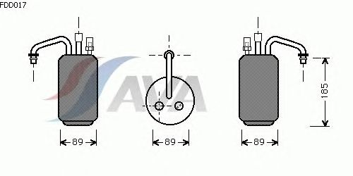 Осушитель кондиционера AVA QUALITY COOLING FDD017