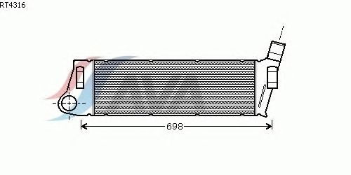 Интеркулер AVA QUALITY COOLING RT4316