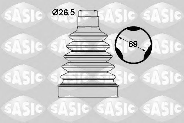 Комплект пыльника ШРУСа SASIC 1904017