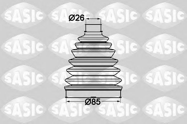 Комплект пыльника ШРУСа SASIC 1904021