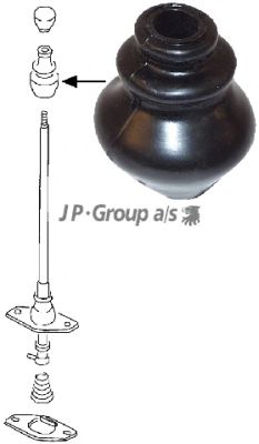 Обшивка рычага переключения JP GROUP 8132300106